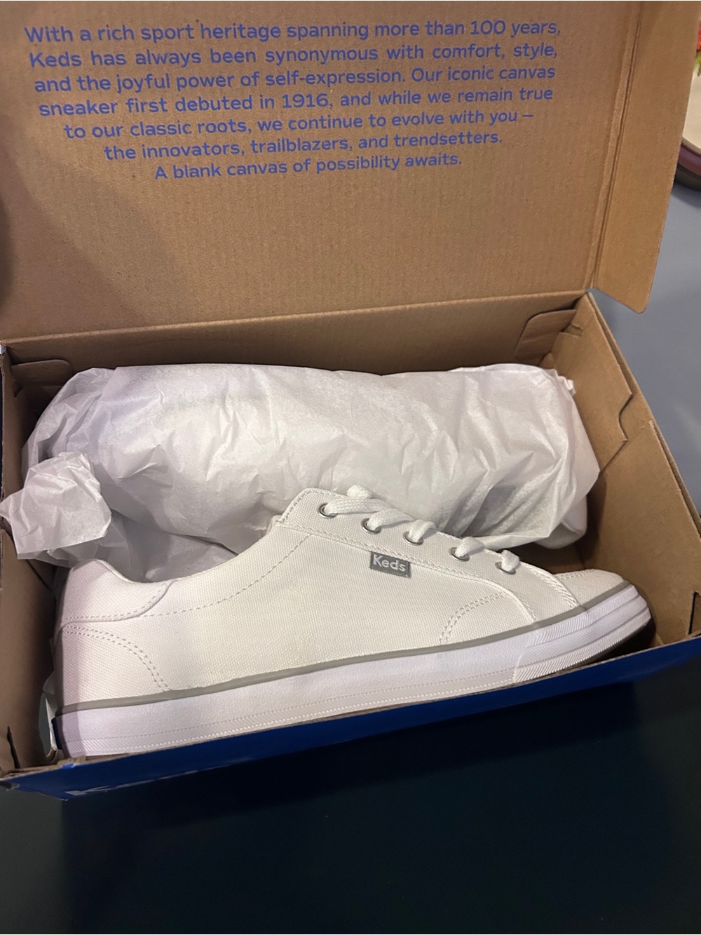 Keds Center III Canvas White Classic Sneaker Size 8 - Picture 4 of 4